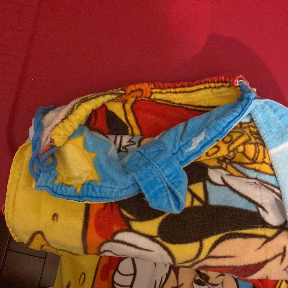 Disney vintage towel turns into a backpack bag